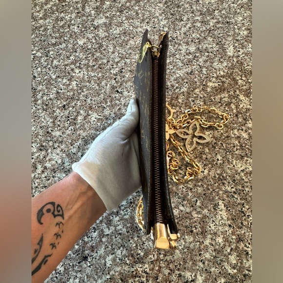 Louis Vuitton Monogram Poche Toilette Cosmetics Pouch Purse/converted 71/2 x4 - Picture 7 of 17